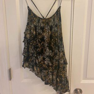 Free People Flutter by Asymmetrical Ruffle Tank